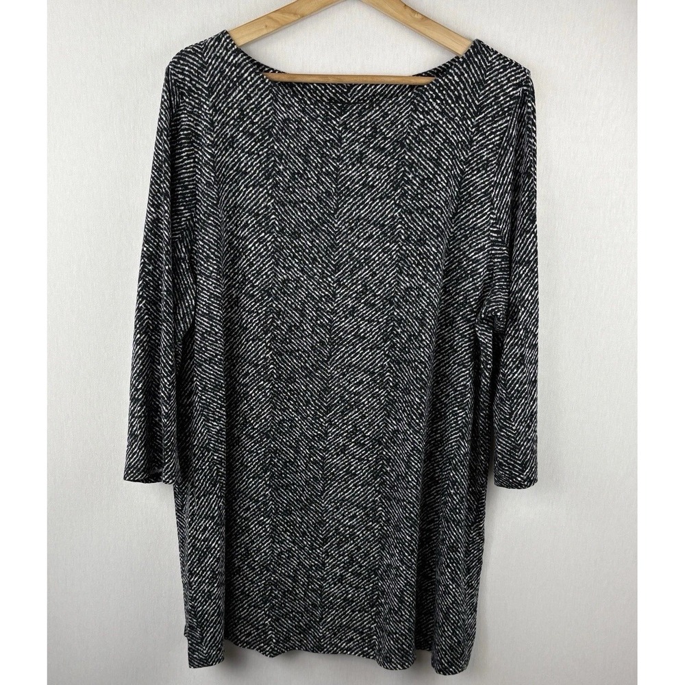 J Jill Wearever Collection Tunic Top Sz XL Stretch Career Casual Simple Everyday